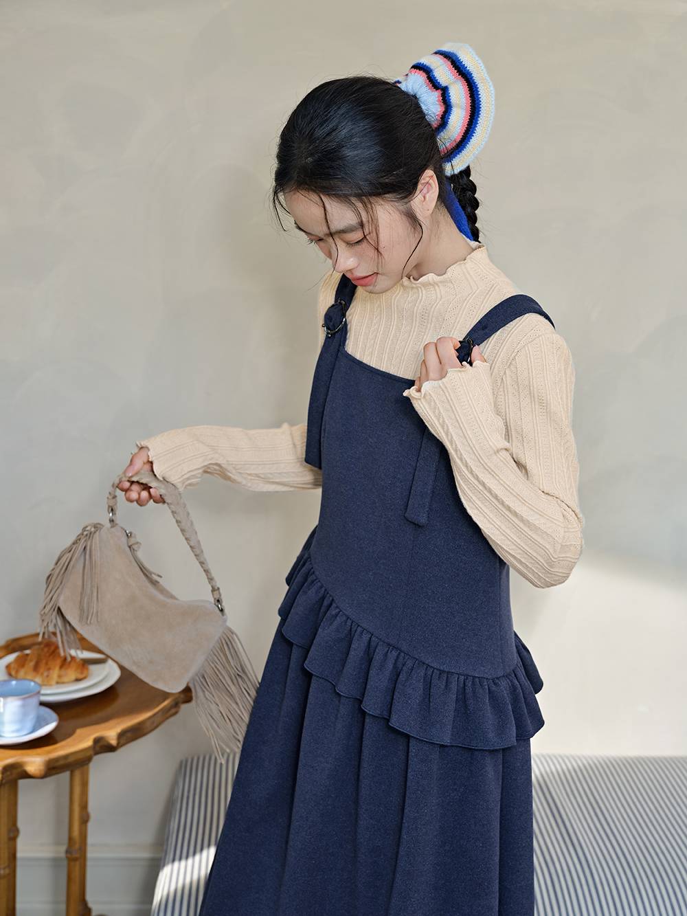 Mock Neck Knit Top