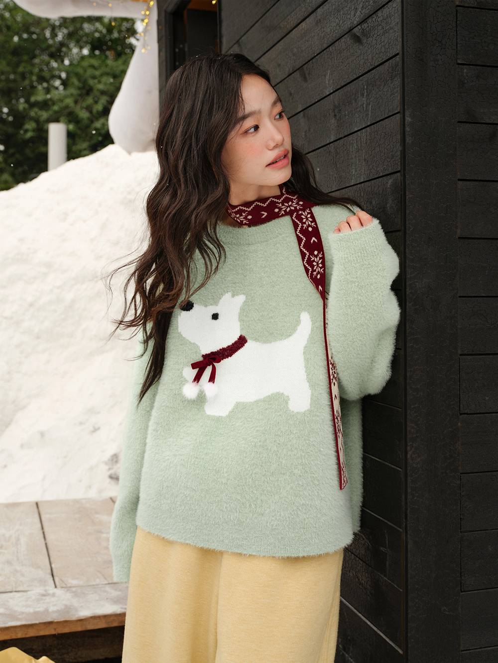 Dog Graphic Sweater