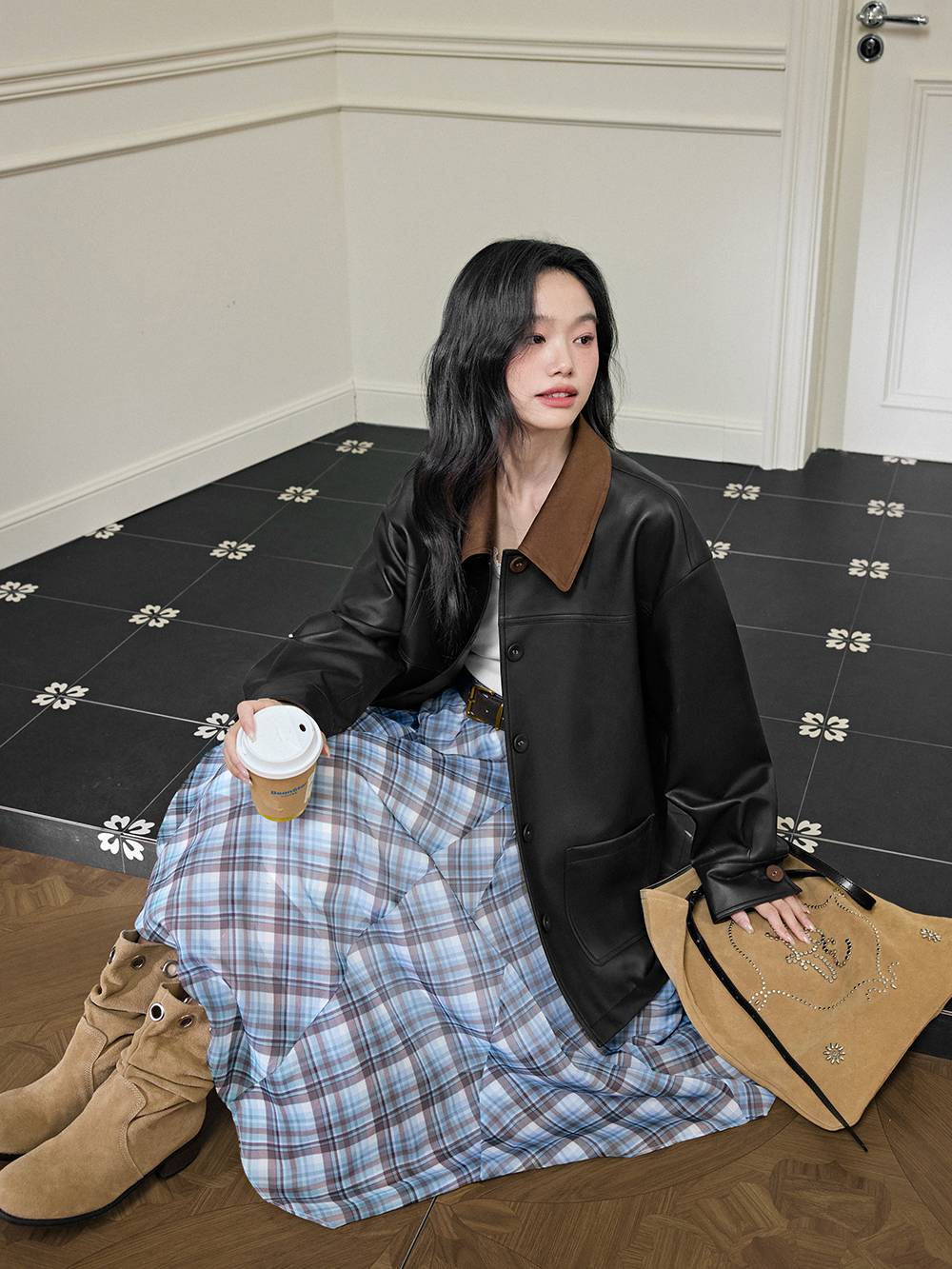 Faux Leather Jacket