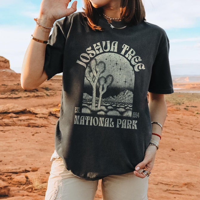 Joshua Tree National Park Retro Comfortable T-shirt
