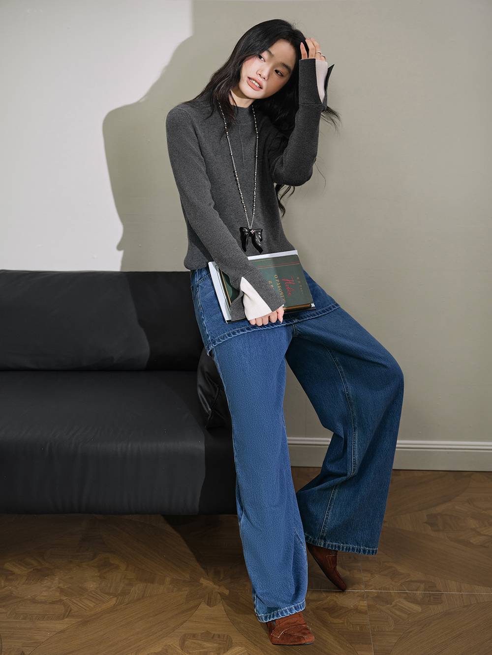 Layered Skirt Jeans