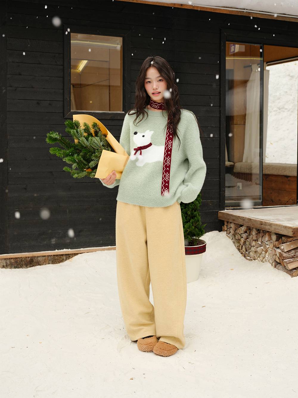 Dog Graphic Sweater