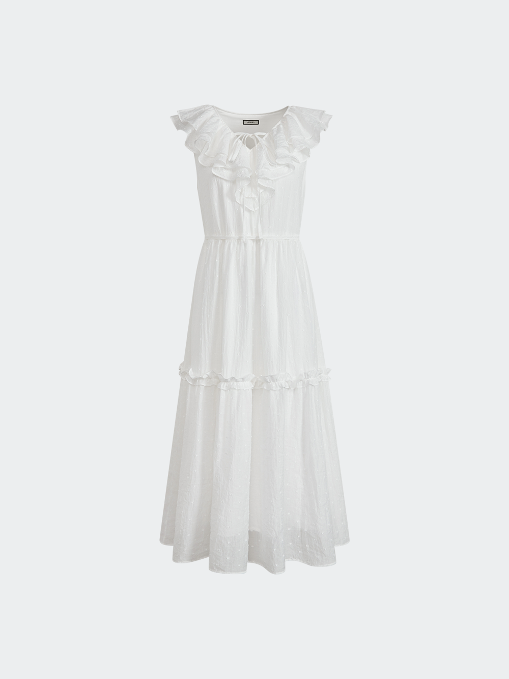 Ruffle V-neck Dress