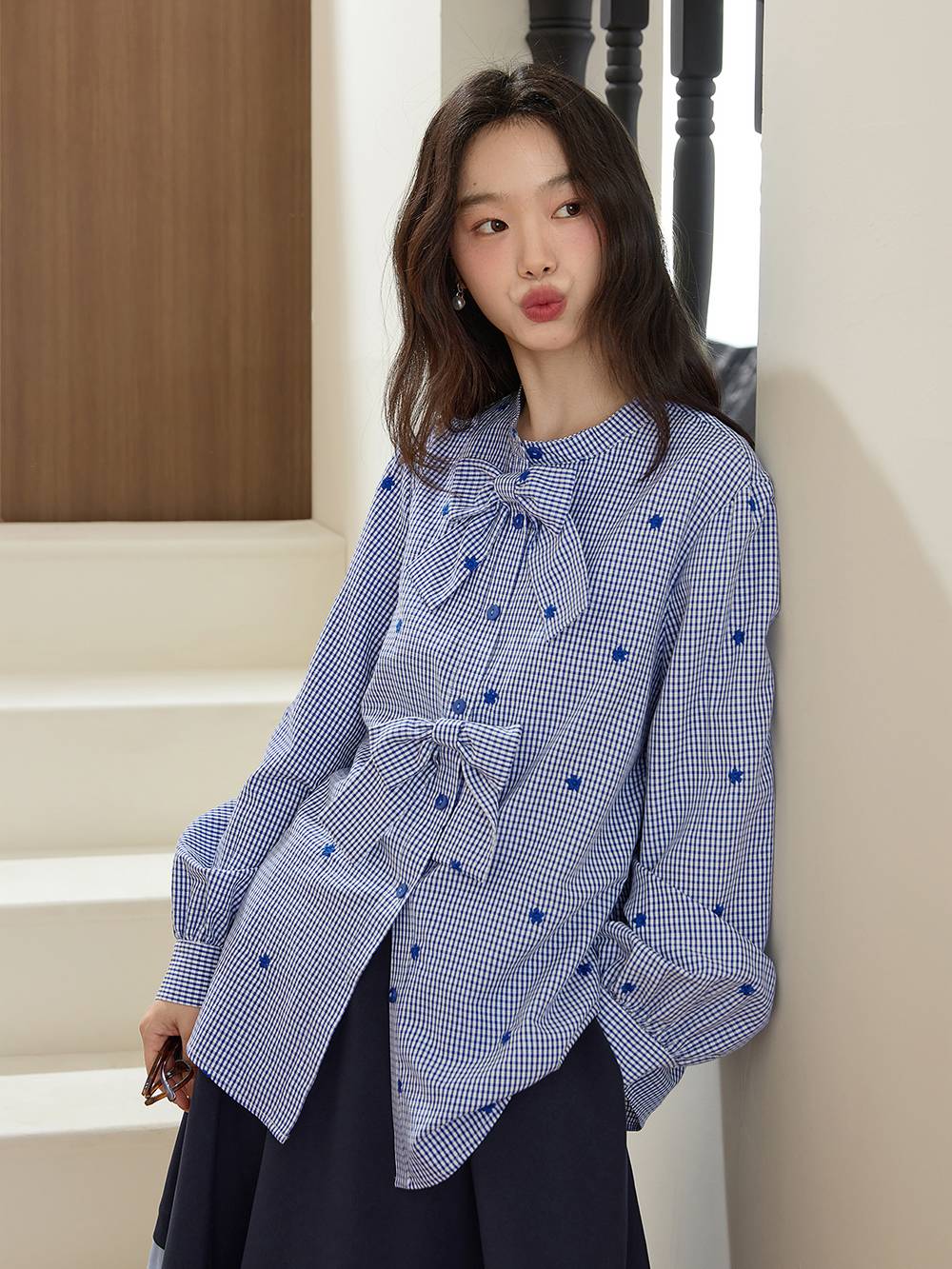 Front Bow Blouse