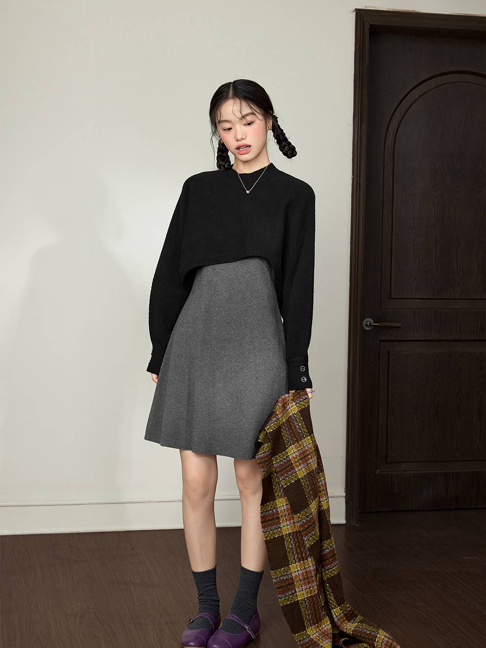 Asymmetrical Sweater and Dress