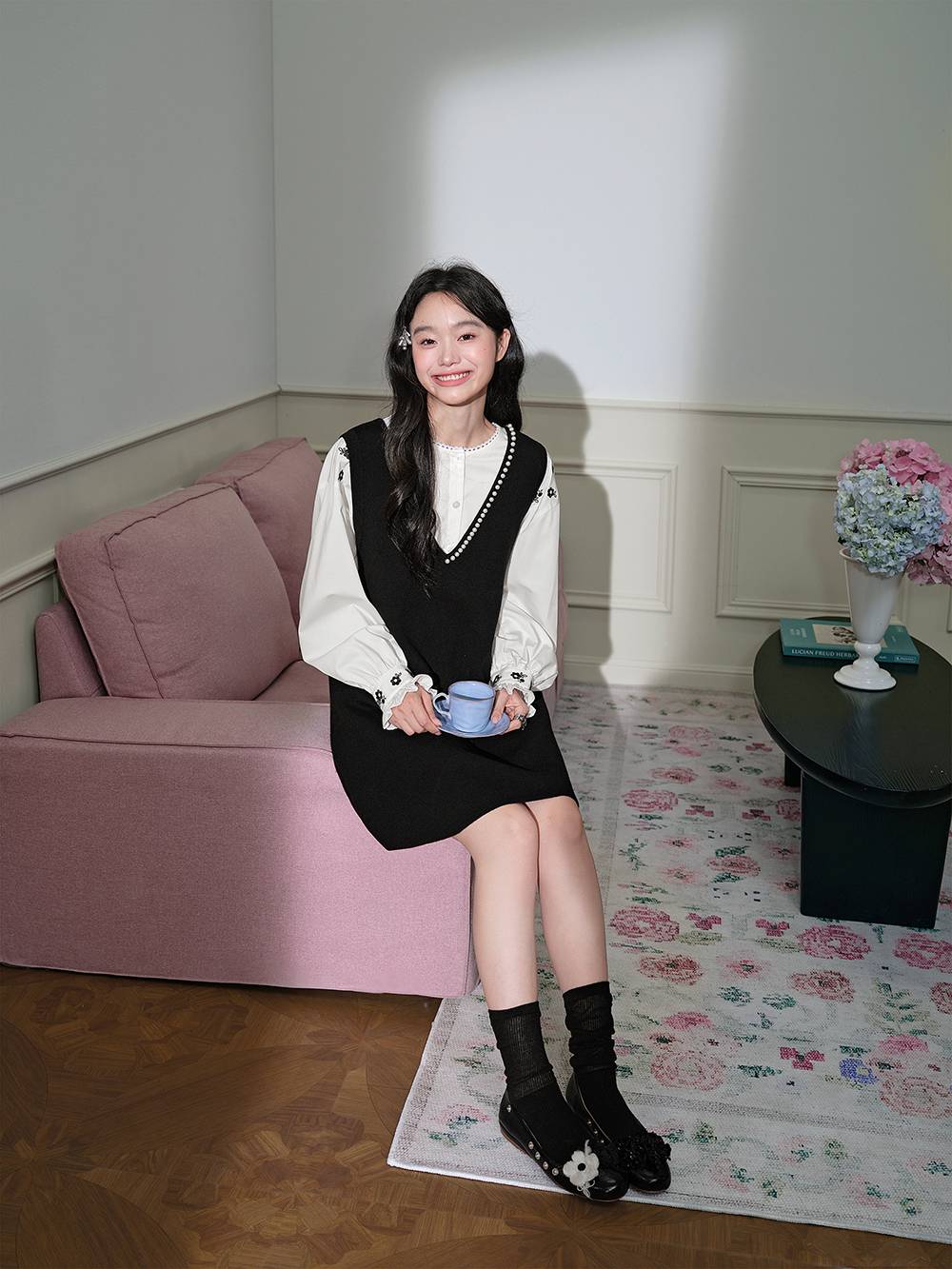 V-Neck Knit Dress