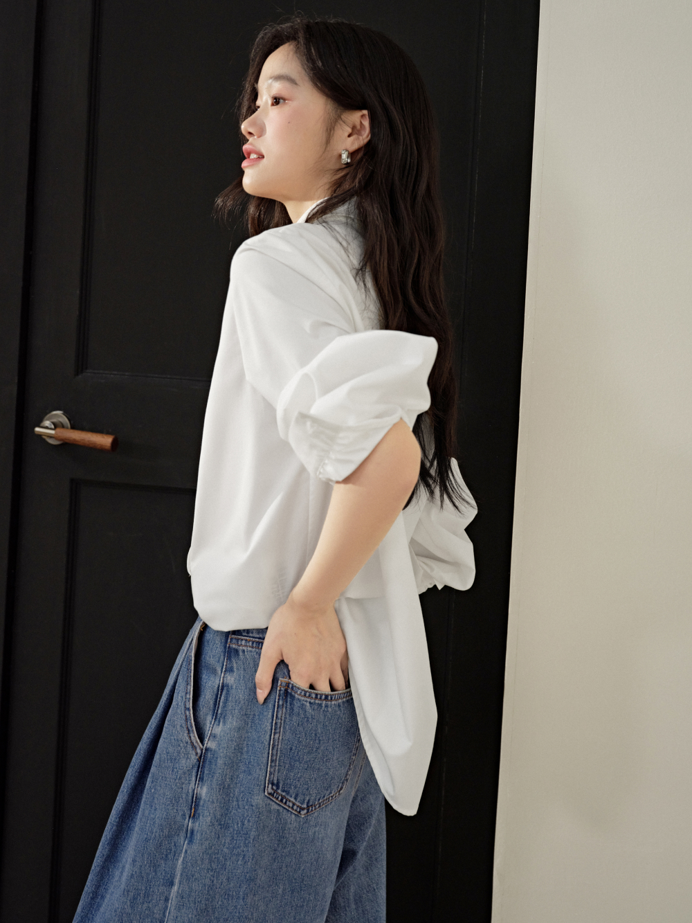 Bow Collar Shirt