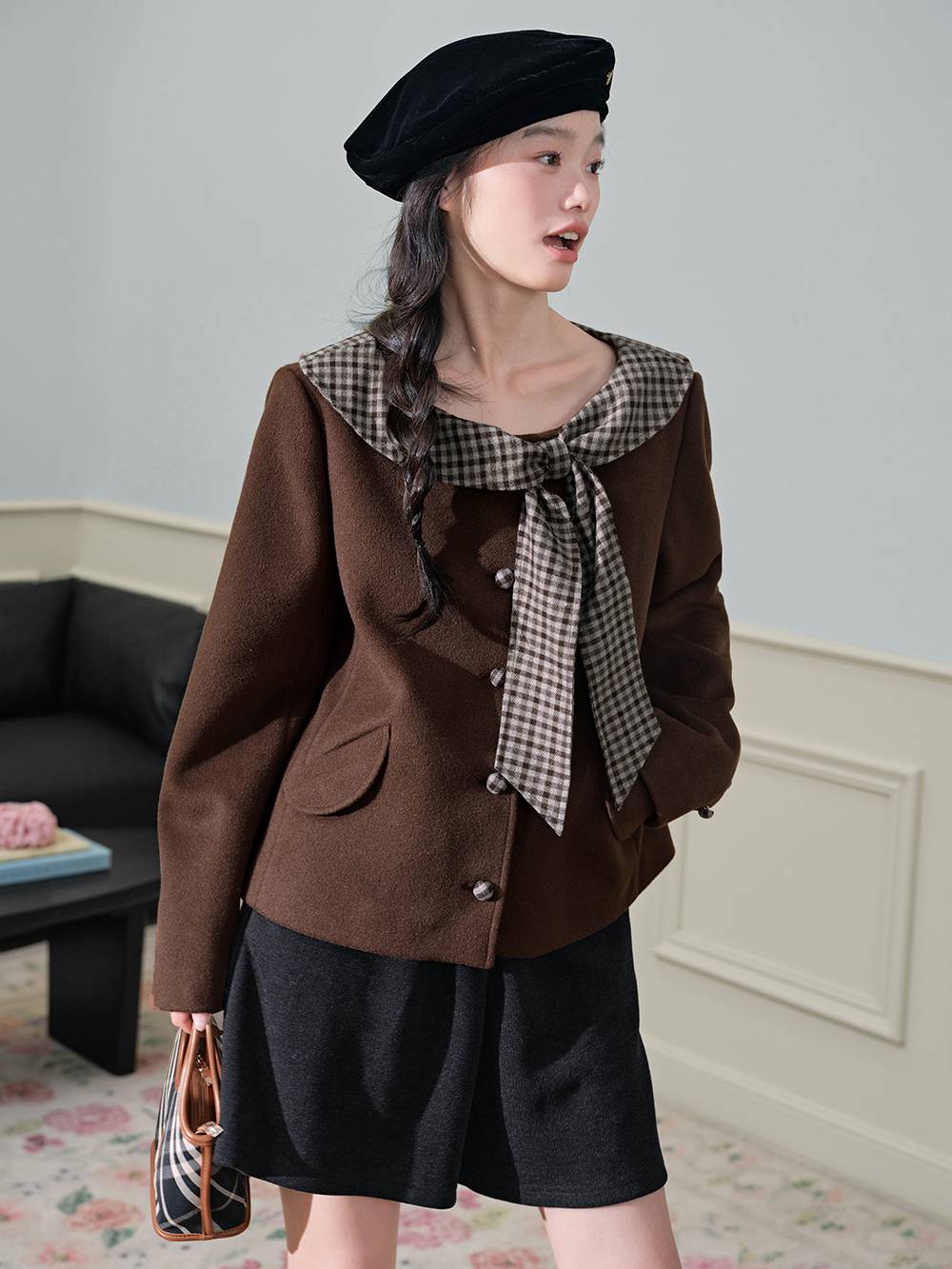 Bow Collar Blazer
