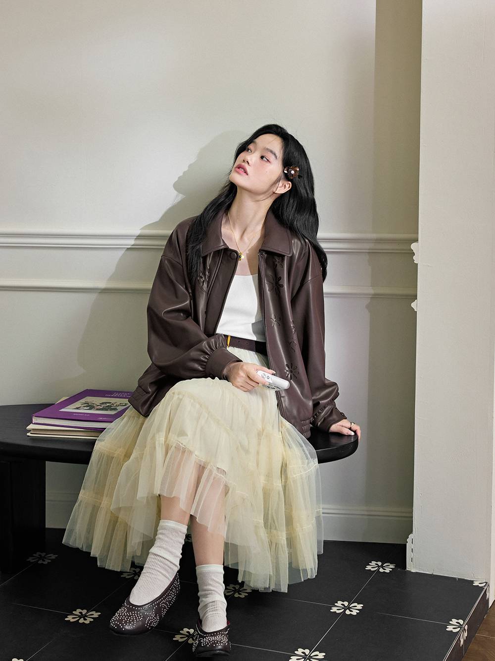 Faux Leather Jacket