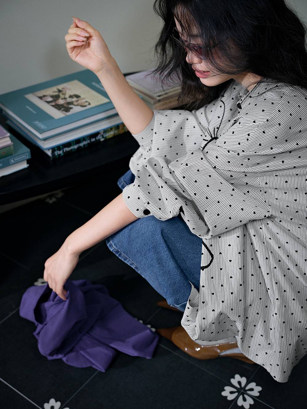 Bow Print Blouse