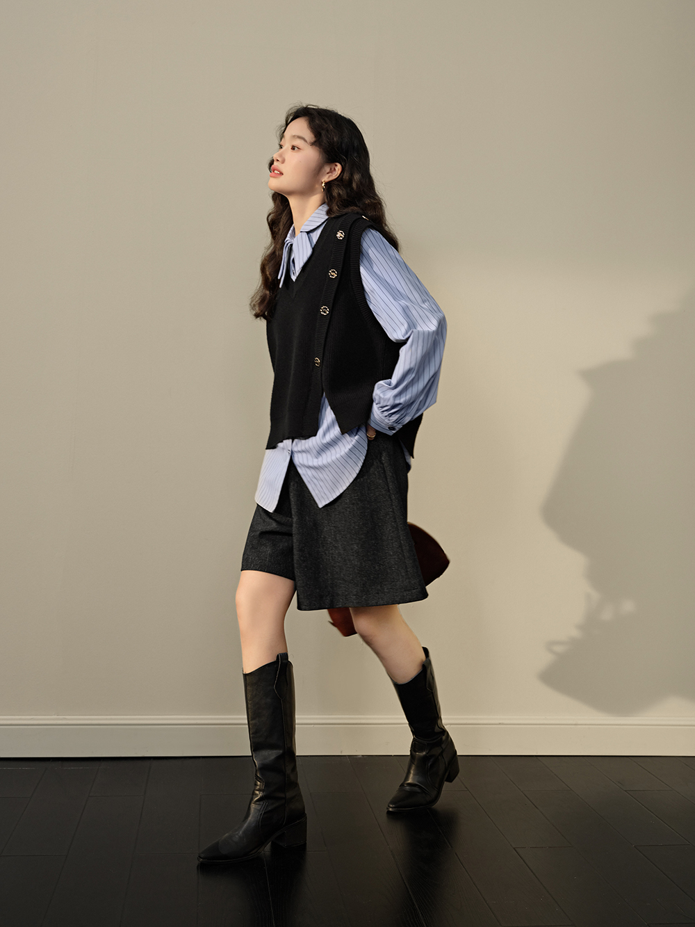 Bow Collar Shirt