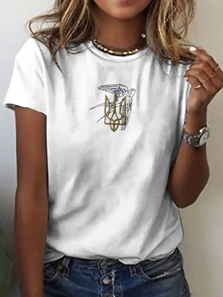 Ukraine Inspired Casual T Shirt