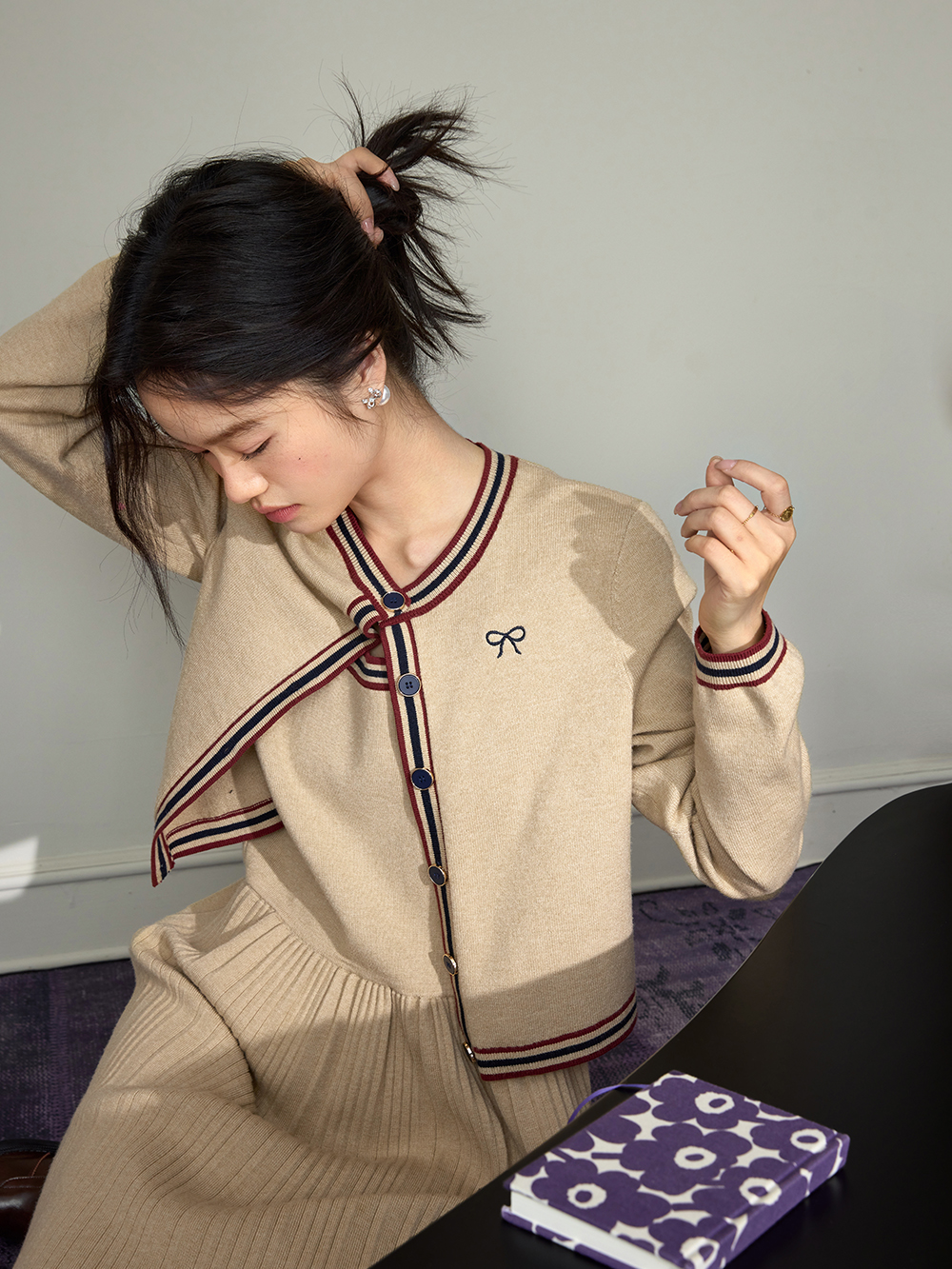 Cardigan and Dress