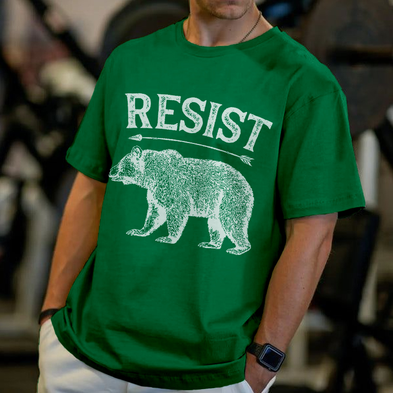 Men's Protect Our National Parks Bear Print Comfy T Shirt