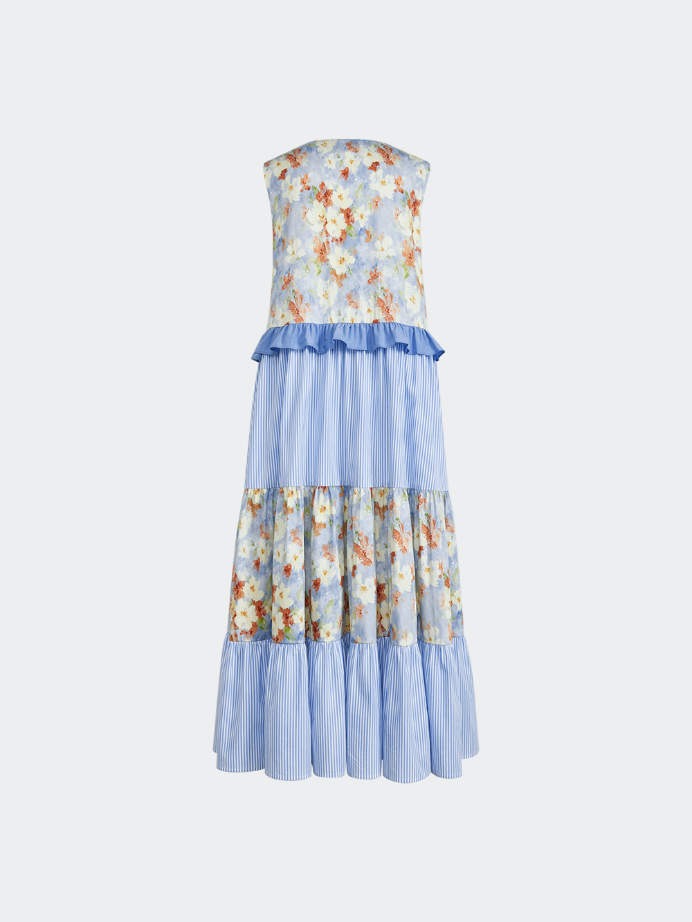 V-neck Tiered Dress