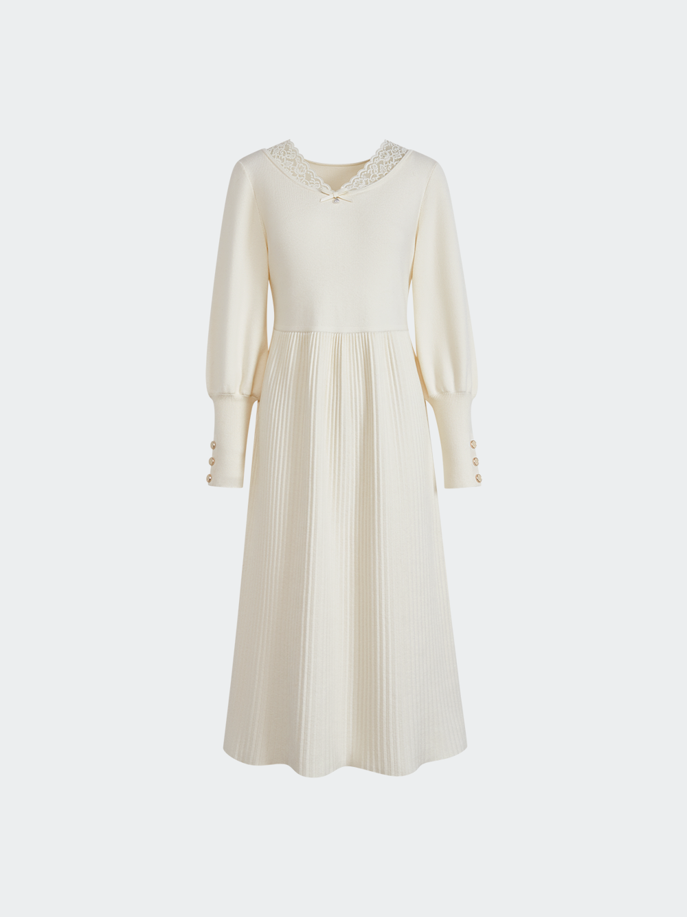 White Knit Dress