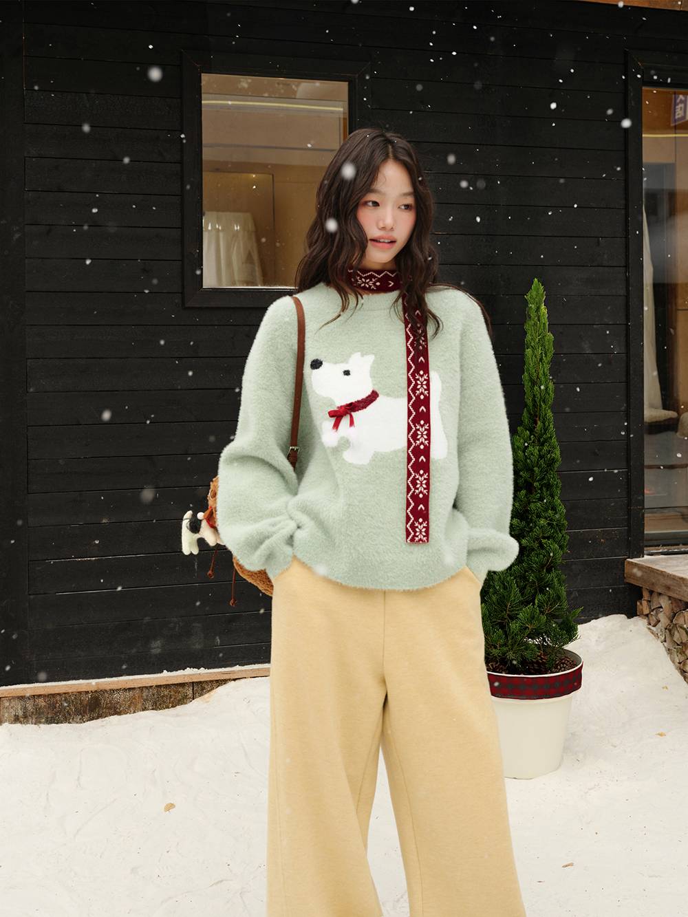 Dog Graphic Sweater