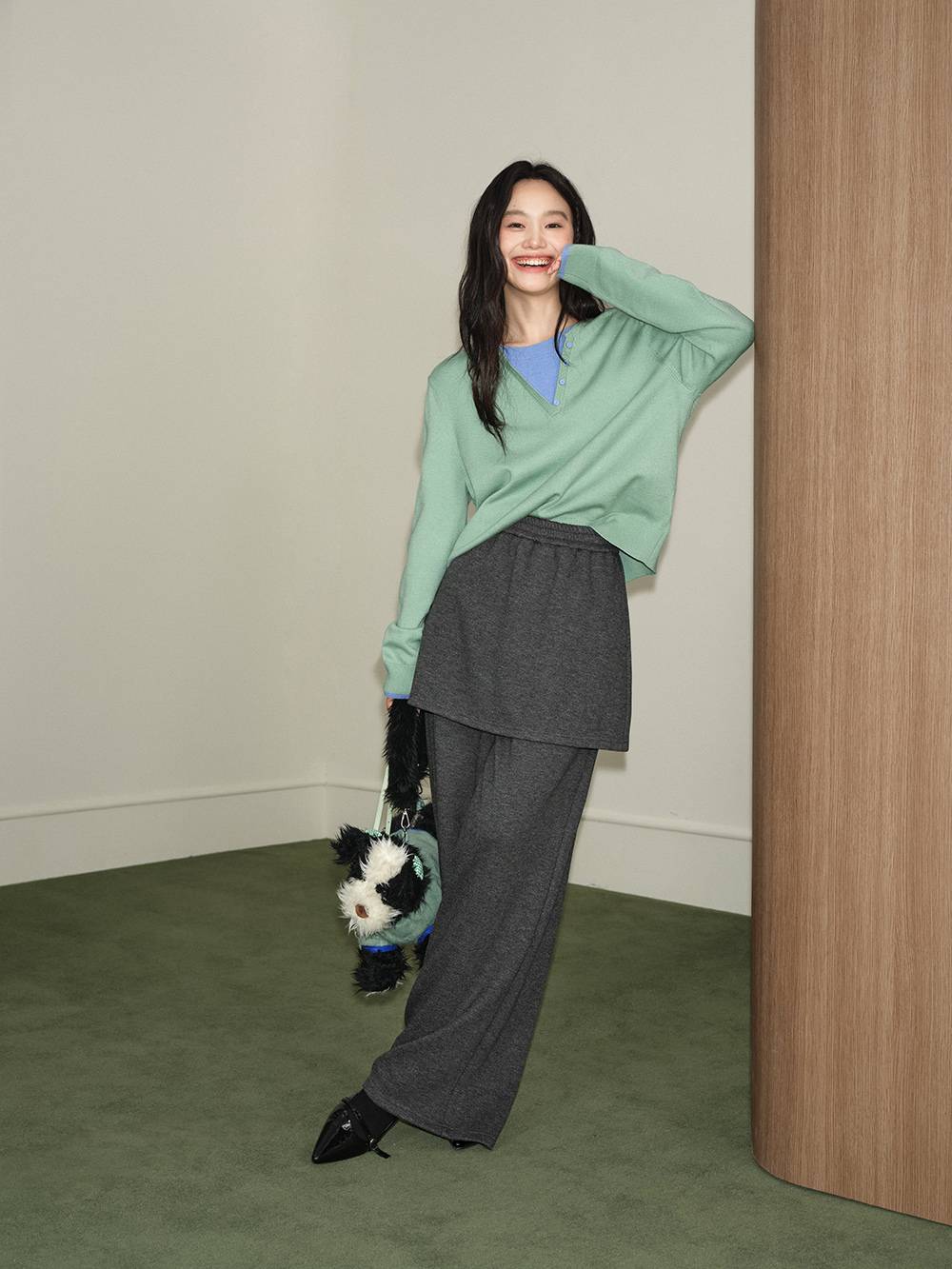 Skirt Layered Pants